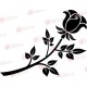 Egy szál rózsa - Falmatrica / Faltetoválás -
