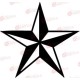 Ötágú csillag - Falmatrica / Faltetoválás
