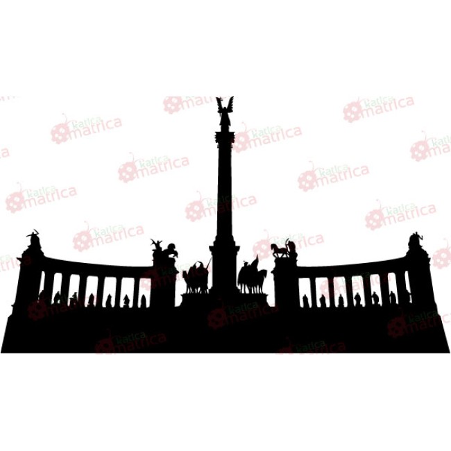 A Hősök tere - Falmatrica / Faltetoválás -