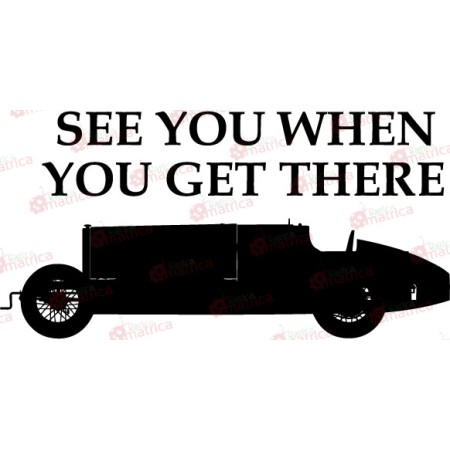 Autó felirattal - Falmatrica / Faltetoválás