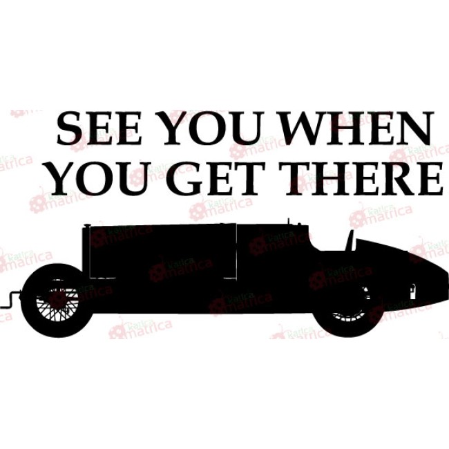 Autó felirattal - Falmatrica / Faltetoválás