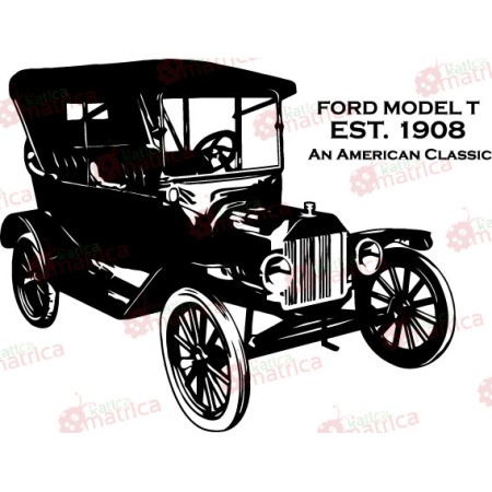 Ford T 1908 - Falmatrica / Faltetoválás