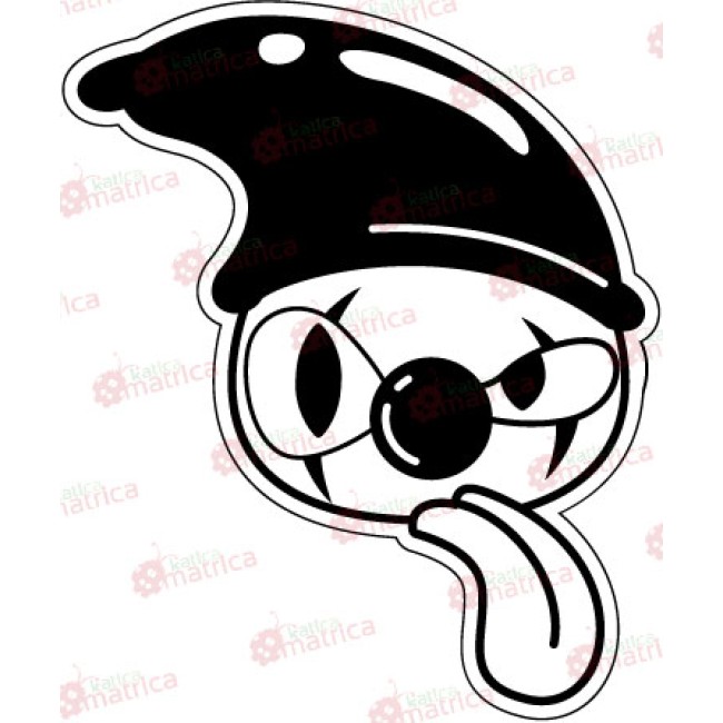 Sapkás bohóc - Falmatrica / Faltetoválás