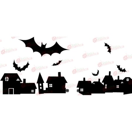 Denevérek éjszakája - Falmatrica / Faltetoválás -