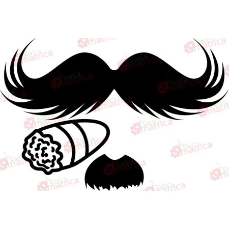 Szivaros bajusz - Falmatrica / Faltetoválás