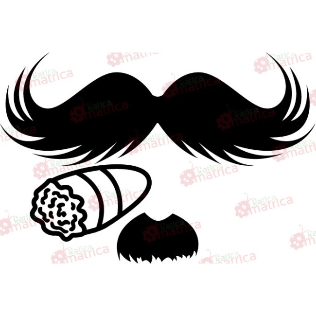 Szivaros bajusz - Falmatrica / Faltetoválás