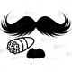 Szivaros bajusz - Falmatrica / Faltetoválás