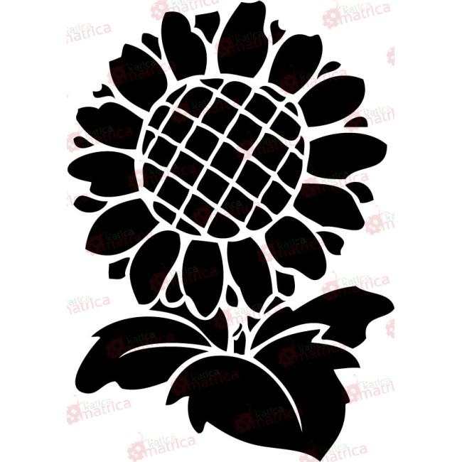 Életerős napraforgó - Falmatrica / Faltetoválás