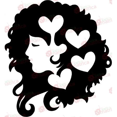 Szerelem asszonya - Falmatrica / Faltetoválás