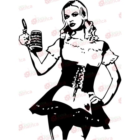 Bajor kisasszony - Falmatrica / Faltetoválás