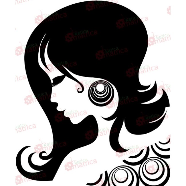 Nőkép - Falmatrica / Faltetoválás