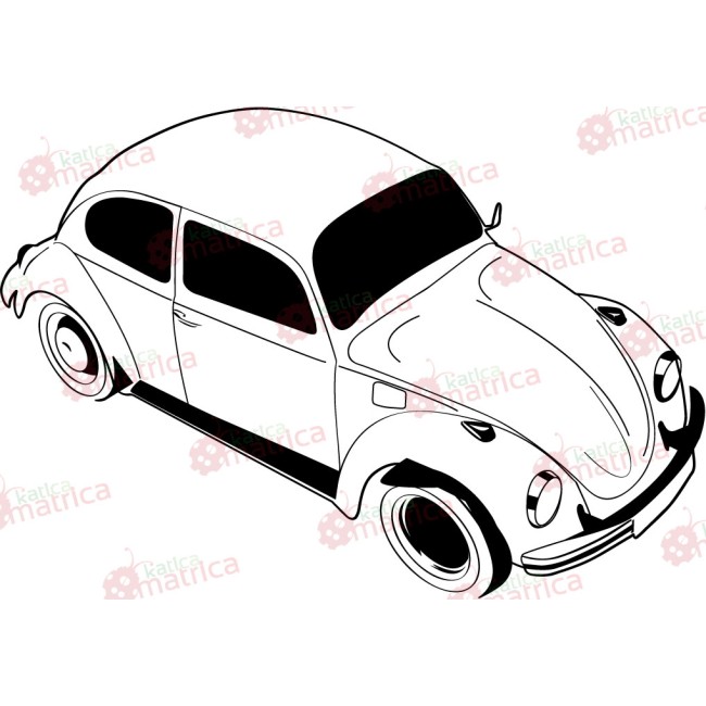 Volkswagen bogár - Falmatrica / Faltetoválás