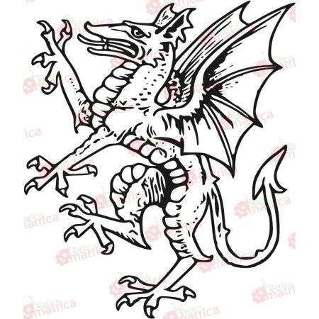 Sárkány - Falmatrica / Faltetoválás