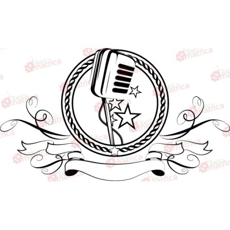 Mikrofon a sztároknak - Falmatrica / Faltetoválás