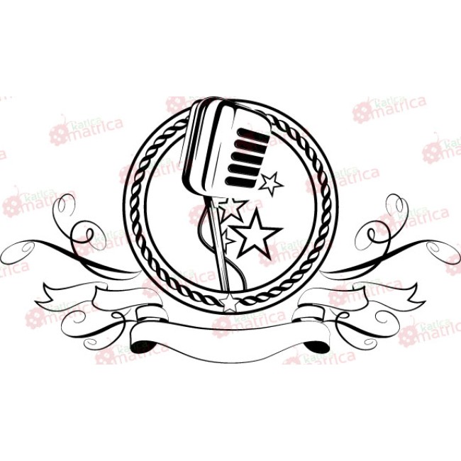 Mikrofon a sztároknak - Falmatrica / Faltetoválás