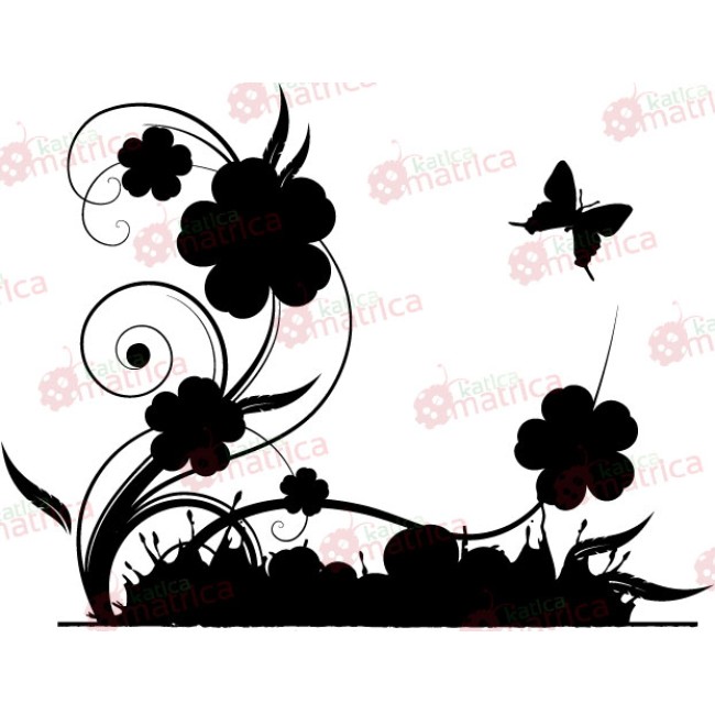 Modern természeti kép - Falmatrica / Faltetoválás