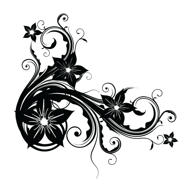 Fantázia virág - Falmatrica / Faltetoválás -