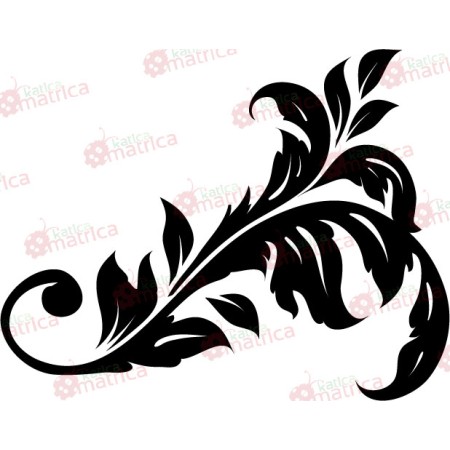 Dekoratív levél - Falmatrica / Faltetoválás