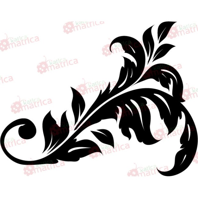 Dekoratív levél - Falmatrica / Faltetoválás