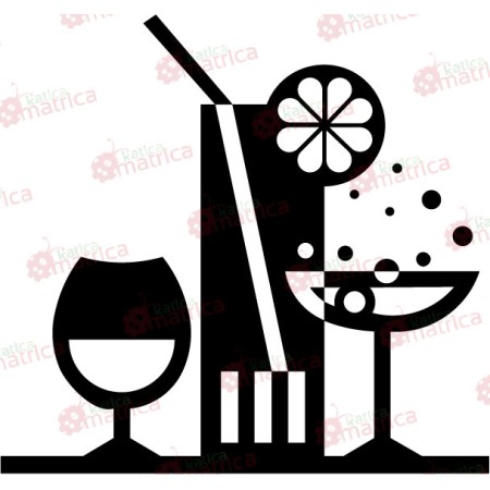 Koktél bár - Falmatrica / Faltetoválás