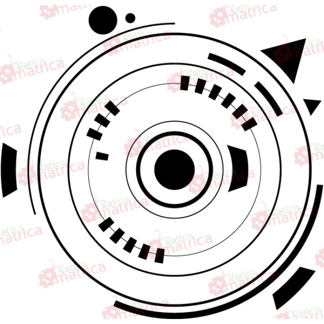 Nonfiguratív minta - Falmatrica / Faltetoválás -