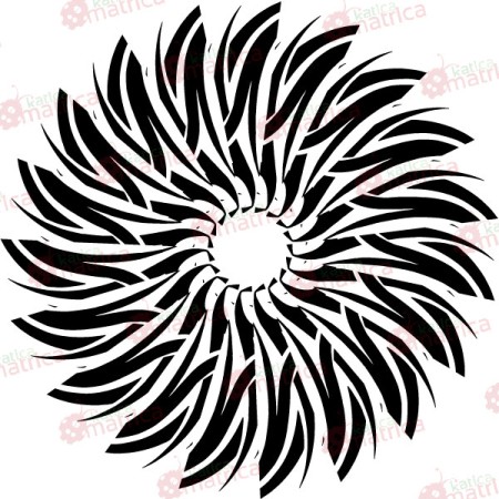 Napraforgó virág - Falmatrica / Faltetoválás