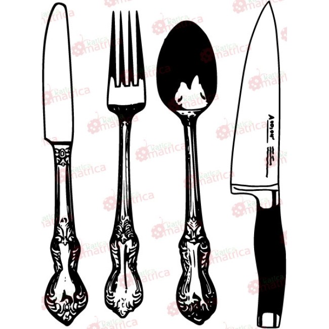 Előkelő étkészlet - Falmatrica / Faltetoválás -