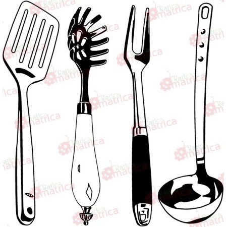 Konyhai eszközök - Falmatrica / Faltetoválás -