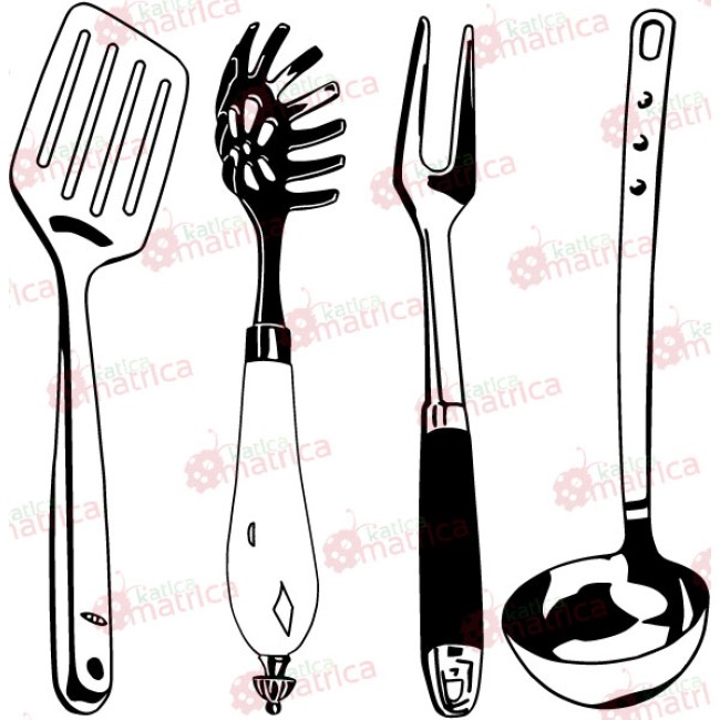 Konyhai eszközök - Falmatrica / Faltetoválás -