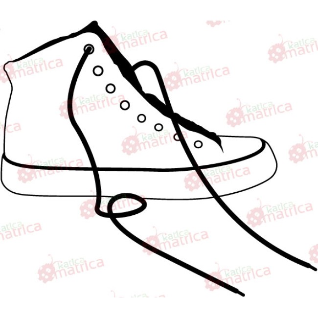 Teniszcipő - Falmatrica / Faltetoválás