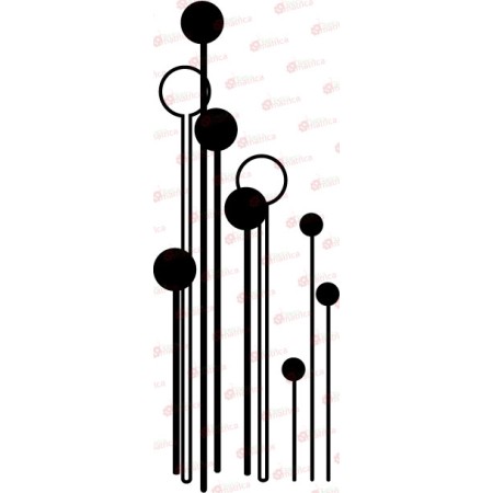 Minimalista virág - Falmatrica / Faltetoválás -