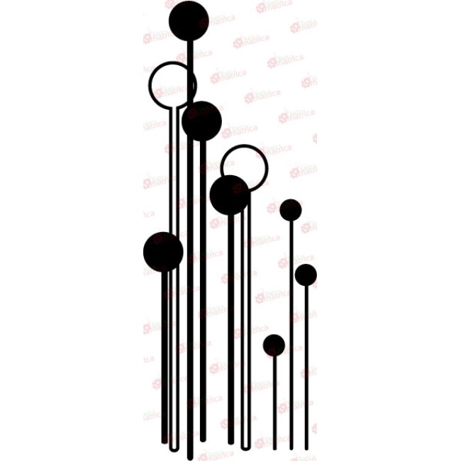 Minimalista virág - Falmatrica / Faltetoválás -