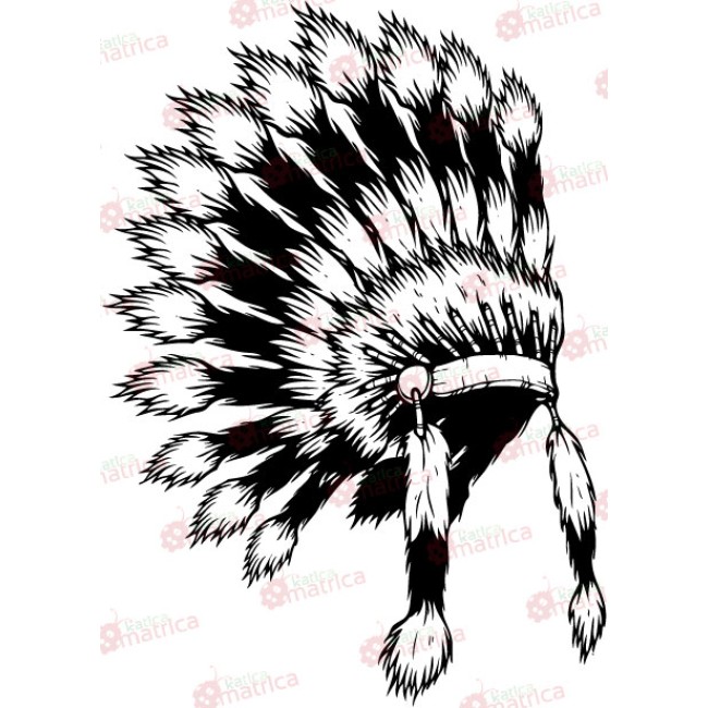 Indián tollas fejdísz - Falmatrica / Faltetoválás -