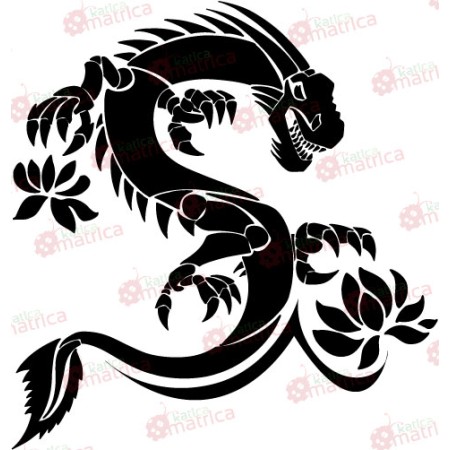 Kínai Sárkány - Falmatrica / Faltetoválás