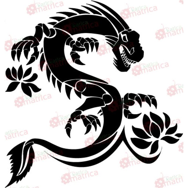 Kínai Sárkány - Falmatrica / Faltetoválás