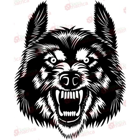 Ijjesztő farkas - Falmatrica / Faltetoválás