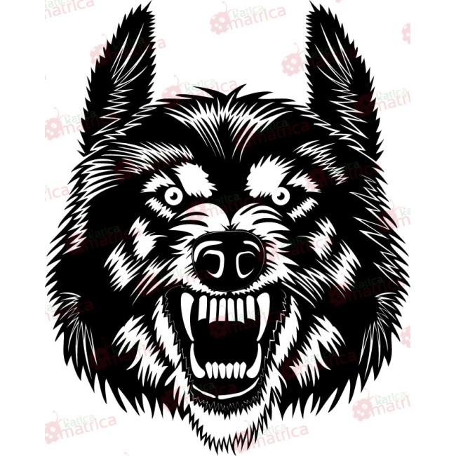 Ijjesztő farkas - Falmatrica / Faltetoválás