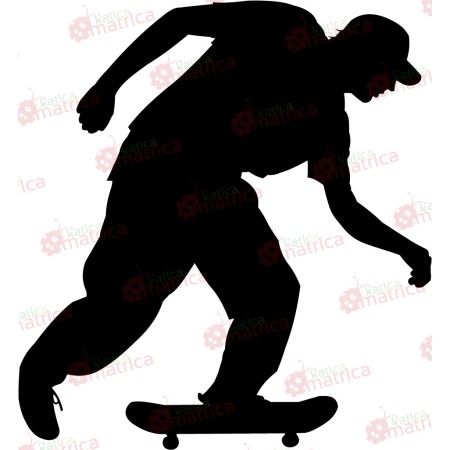 Gördeszkázó fiú - Falmatrica / Faltetoválás