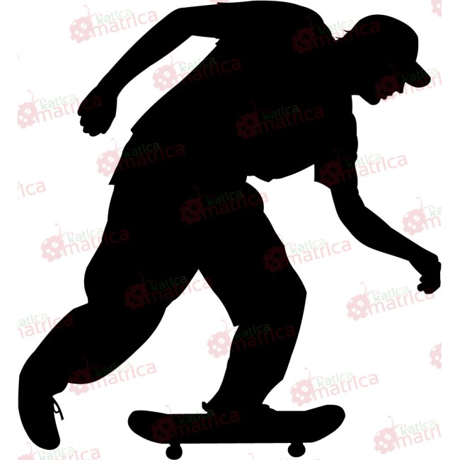 Gördeszkázó fiú - Falmatrica / Faltetoválás