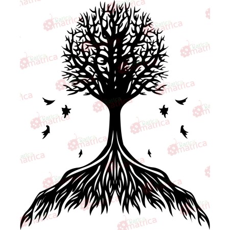 Őszi fa - Falmatrica / Faltetoválás