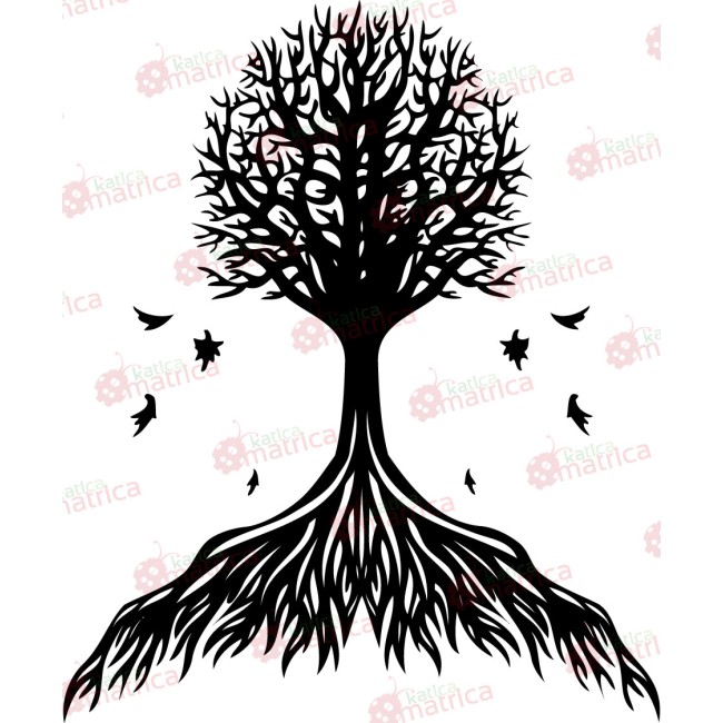 Őszi fa - Falmatrica / Faltetoválás