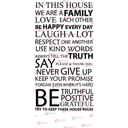 In This House - Házirend - Falmatrica / Faltetoválás -