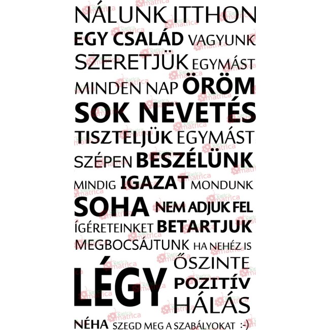 Nálunk itthon - Falmatrica / Faltetoválás