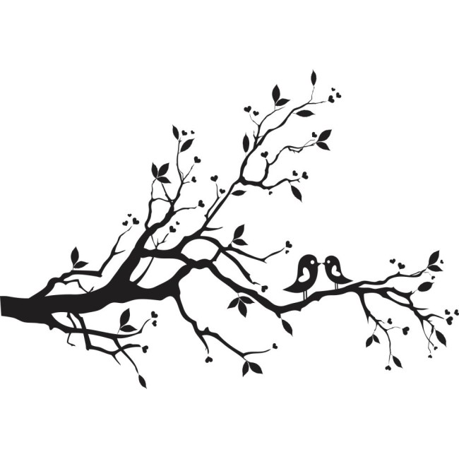 Turbékoló galambpár - Falmatrica / Faltetoválás