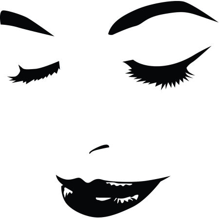 Női szépség - Falmatrica / Faltetoválás