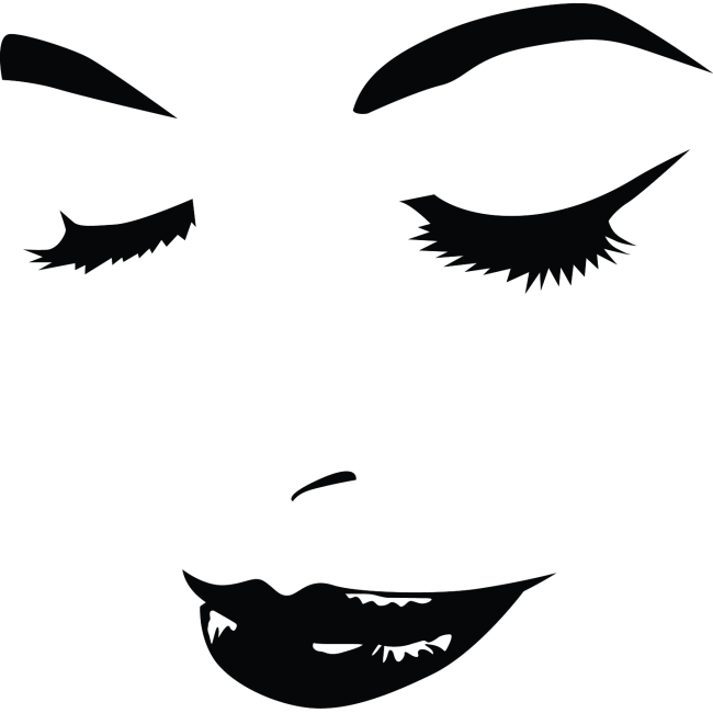 Női szépség - Falmatrica / Faltetoválás