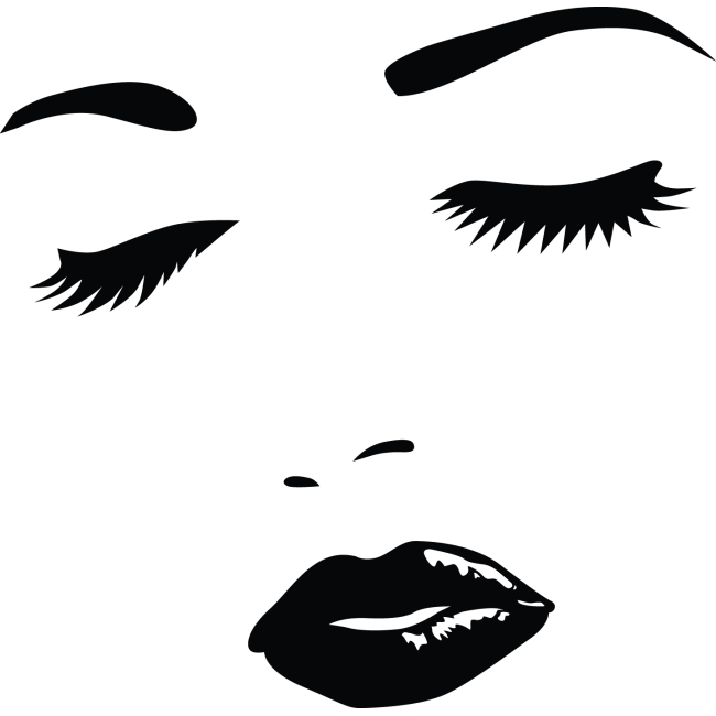 Női szépség - Falmatrica / Faltetoválás