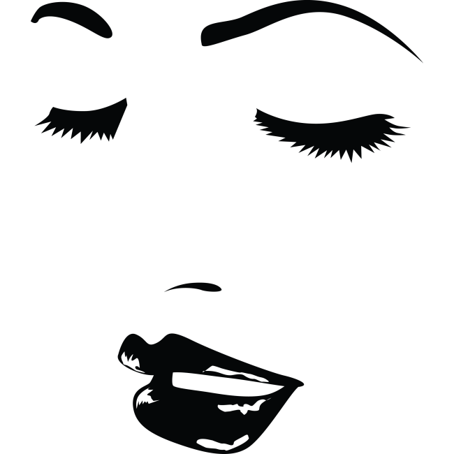 Női szépség - Falmatrica / Faltetoválás