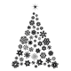 Hópelyhes Karácsonyfa - Falmatrica / Faltetoválás