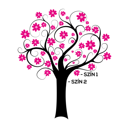 Kreatív fa (multicolor) - Falmatrica / Faltetoválás